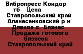 Вибропресс Кондор 1-90тб › Цена ­ 300 000 - Ставропольский край, Апанасенковский р-н, Дивное с. Бизнес » Продажа готового бизнеса   . Ставропольский край